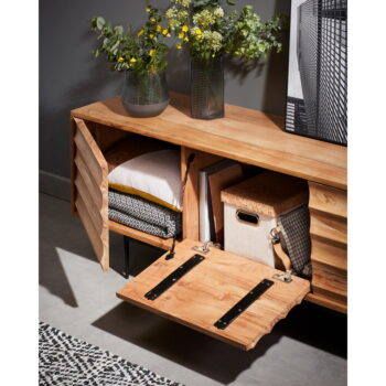 TV stolík Kave Home Delsie, 147 x 50 cm – Obrázok 3