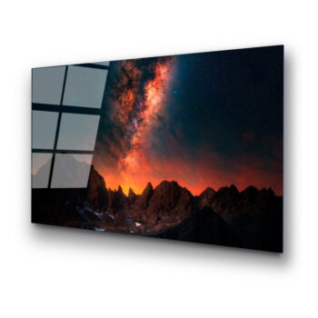 Sklenený obraz 100x70 cm Night Sky - Wallity - Image 5