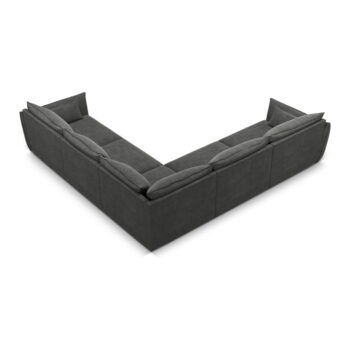 Sivá rohová pohovka (variabilná) Vanda - Mazzini Sofas - Image 3
