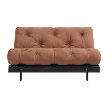 Rozkladacia pohovka v tehlovej farbe 140 cm Roots Black Night – Karup Design