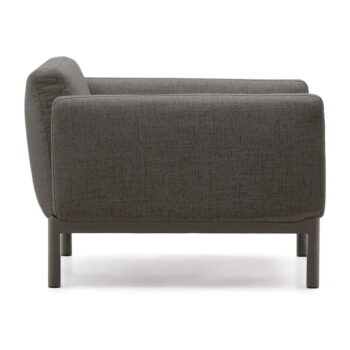 Sivé polstrované záhradné kreslo Sorells – Kave Home – Obrázok 3