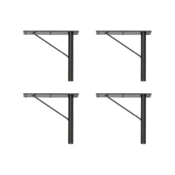 Čierne kovové nožičky ku skriniam v súprave 4 ks Mistral & Edge by Hammel - Hammel Furniture