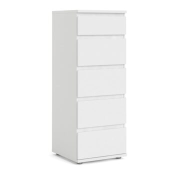 Biela vysoká komoda 40x107 cm Nova – Tvilum - Image 6