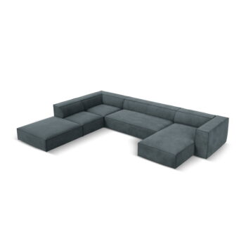 Rohová pohovka (ľavý roh) v petrolejovej/sivej farbe Madame - Windsor & Co Sofas - Image 2