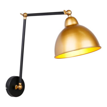 Kovové nástenné svietidlo v čierno-zlatej farbe Truck - Candellux Lighting - Image 2