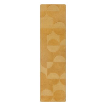Okrovožltý vlnený koberec behúň 60x230 cm Gigi – Flair Rugs - Image 6