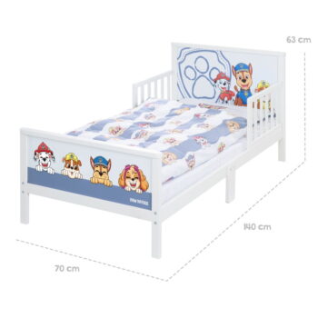 Bielo-modrá detská posteľ 70x140 cm Paw Patrol – Roba - Image 4