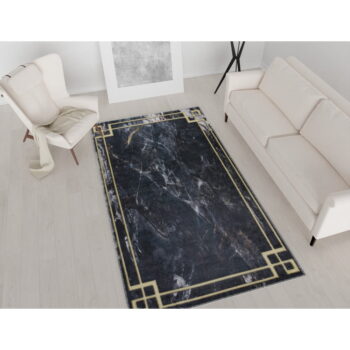 Tmavosivý prateľný koberec behúň 200x80 cm - Vitaus – Obrázok 2