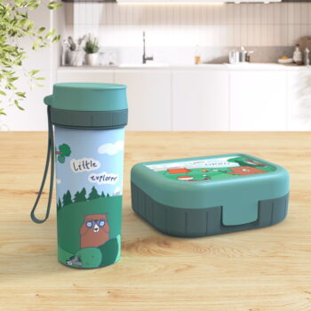Zelená detská fľaša 400 ml Memory Kids - Rotho - Image 2