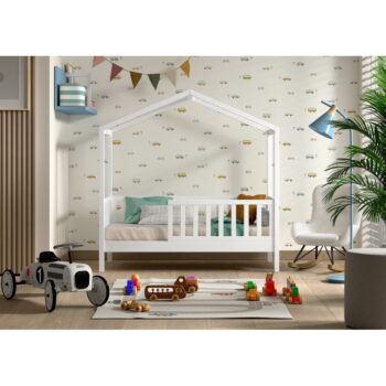 Biela detská posteľ z borovicového dreva 70x140 cm DALLAS – Vipack - Image 3