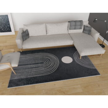 Antracitovosivý umývateľný behúň 80x200 cm – Vitaus - Image 2