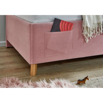 Ružová rohová detská posteľ s úložným priestorom 120x200 cm Cool – Meise Möbel – Obrázok 3