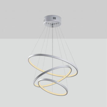Sivé LED závesné svietidlo ø 50 cm Simit – Opviq lights – Obrázok 2