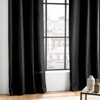 Čierny záves z mikrovlákna 140x280 cm Absolu – douceur d'intérieur - Image 3