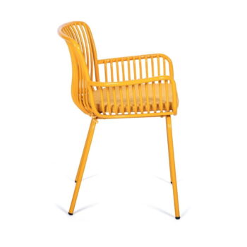 Súprava 2 žltých záhradných stoličiek Bonami Selection Elia – Obrázok 2