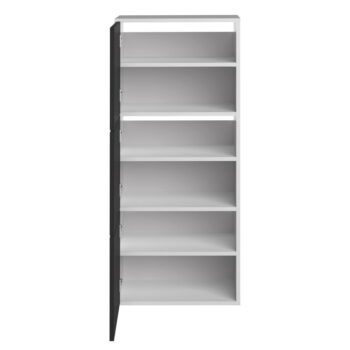 Bielo-čierna skrinka na topánky Bamboo - TemaHome - Image 6