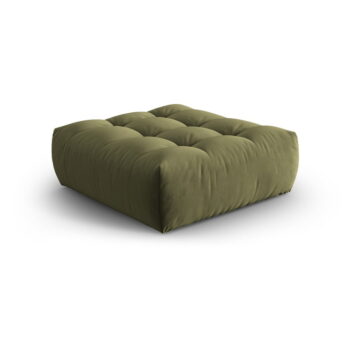Svetlozelená podnožka z textílie bouclé Bloom – Micadoni Home - Image 3