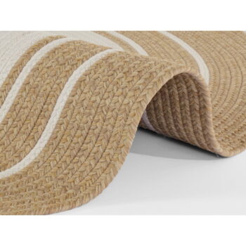 Okrúhly vonkajší koberec v prírodnej farbe ø 150 cm - NORTHRUGS - Image 5