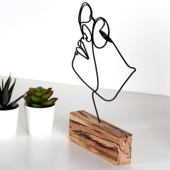 Kovová soška Girl – Mioli Decor - Image 4