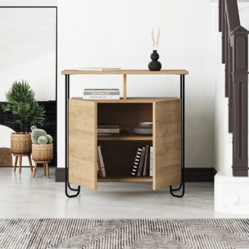Skrinka v dekore duba v prírodnej farbe 80x80 cm Dilly – Marckeric – Obrázok 8