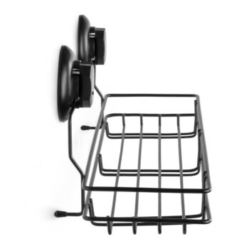 Čierna samodržiaca nástenná kuchynská polička Compactor Bestlock Black Kitchen Shelf, 45,5 x 12 cm - Image 4
