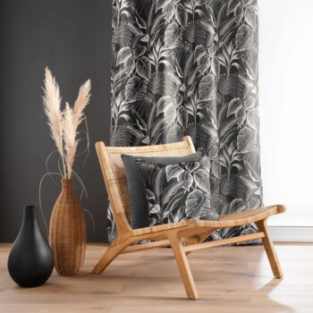 Čierno-biely záves 140x260 cm Cabana – douceur d'intérieur - Image 4