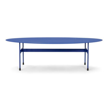 Modrý kovový konferenčný stolík 39x120 cm Mira – Spinder Design – Obrázok 3