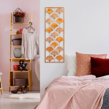 Kovová nástenná dekorácia 32x90 cm Gingko – Wallity – Obrázok 4
