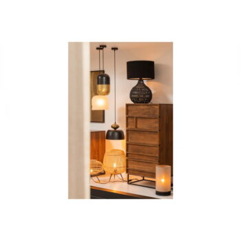 Stolová lampa s bambusovým tienidlom v prírodnej farbe (výška 33 cm) Laut – Basiclabel - Image 3