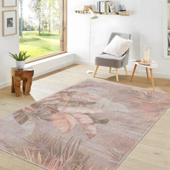 Béžový prateľný koberec 80x150 cm Dusty Leaves – Mila Home - Image 10