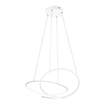 Biele LED stmievateľné závesné svietidlo Darvin – Trio