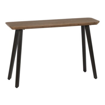 Hnedý konzolový stolík z jedlového dreva 33x120 cm Paul – Ixia