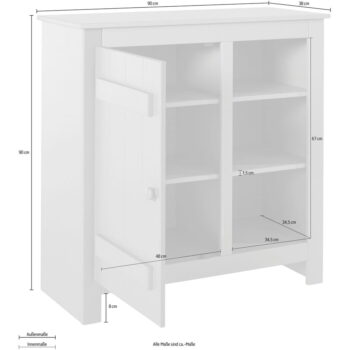 Skrinka z borovicového dreva v prírodnej farbe 90x90 cm Bertram – Støraa - Image 8