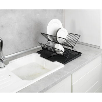 Tmavosivý odkvapkávač Wenko Nelia, 34 x 40 cm – Obrázok 2