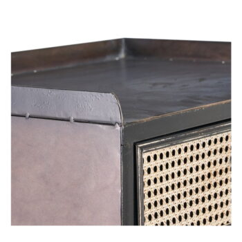 Čierna kovová knižnica 55x140 cm Brick – Ixia – Obrázok 9