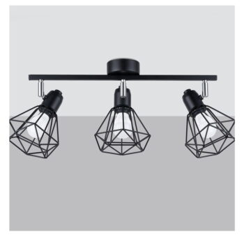 Čierne stropné svietidlo ø 10 cm Varpu – Nice Lamps - Image 4