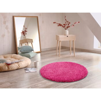 Ružový koberec Universal Aqua Liso, ø 100 cm – Obrázok 2