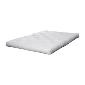 Biely stredne tvrdý futónový matrac 90x200 cm Coco Natural – Karup Design