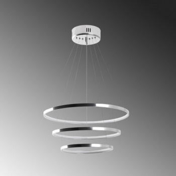 LED závesné svietidlo v striebornej farbe ø 50 cm Simit – Opviq lights - Image 2