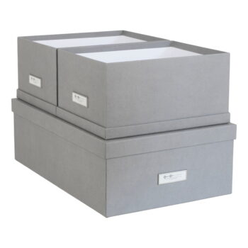 Súprava 3 sivých úložných škatúľ Bigso Box of Sweden Inge - Image 8