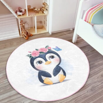 Biely detský koberec ø 100 cm Comfort – Mila Home - Image 4