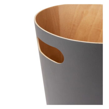 Tmavosivý drevený odpadkový kôš 7,5 l Woodrow – Umbra – Obrázok 6