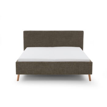 Tmavozelená čalúnená dvojlôžková posteľ s úložným priestorom s roštom 180x200 cm Riva – Meise Möbel – Obrázok 4