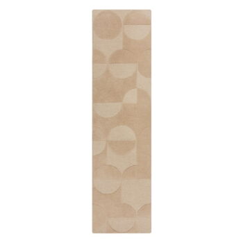 Béžový vlnený koberec behúň 60x230 cm Gigi – Flair Rugs - Image 6
