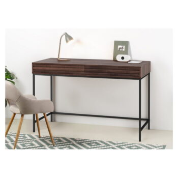 Pracovný stôl s doskou v dekore orechového dreva 50x120 cm Celine – Støraa – Obrázok 5