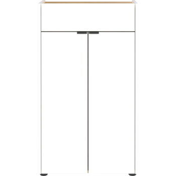 Biela vysoká kúpeľňová skrinka 60x98 cm Forano – Germania