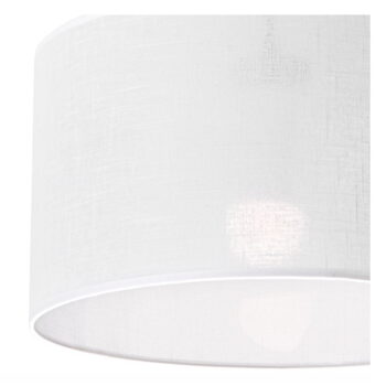 Biele závesné svietidlo s textilným tienidlom ø 35 cm Vivian – LAMKUR - Image 5