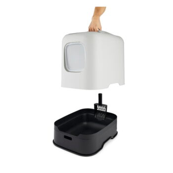 Biely mačací záchod 40x51 cm Biala – Rotho - Image 11