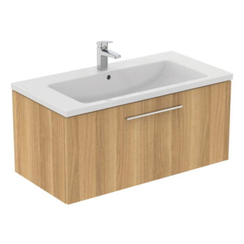 Závesná skrinka pod umývadlo v dekore duba v prírodnej farbe 100x44 cm i.Life B – Ideal Standard - Image 5