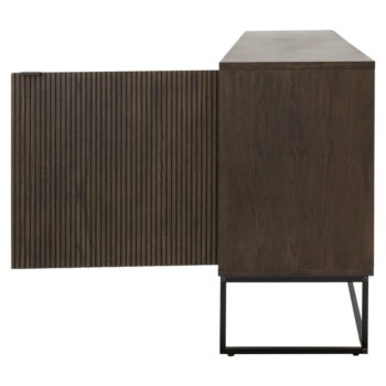 Tmavohnedá nízka komoda v dekore duba 235x76 cm Bali – Tenzo – Obrázok 6
